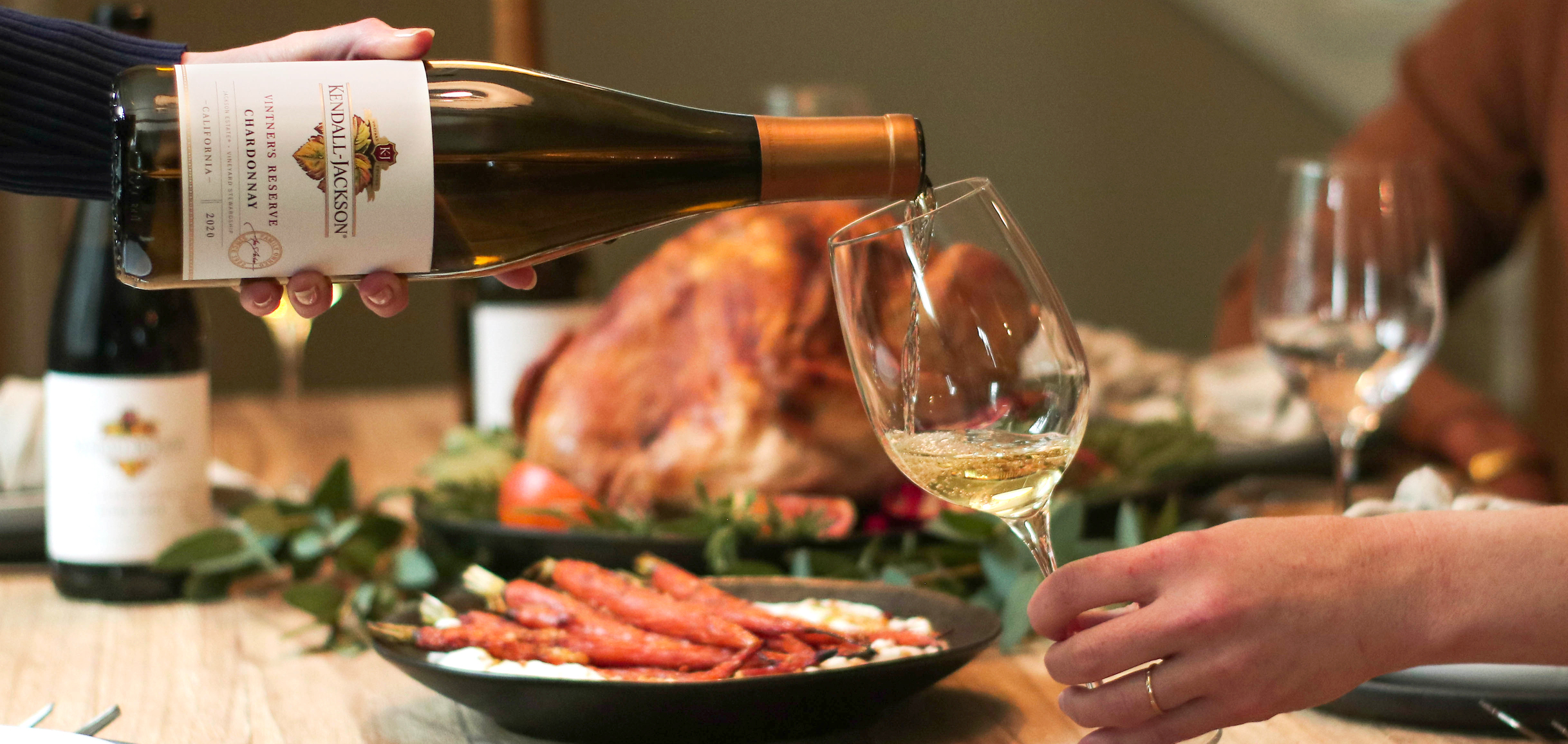 Thanksgiving dinner with Kendall-Jackson wine