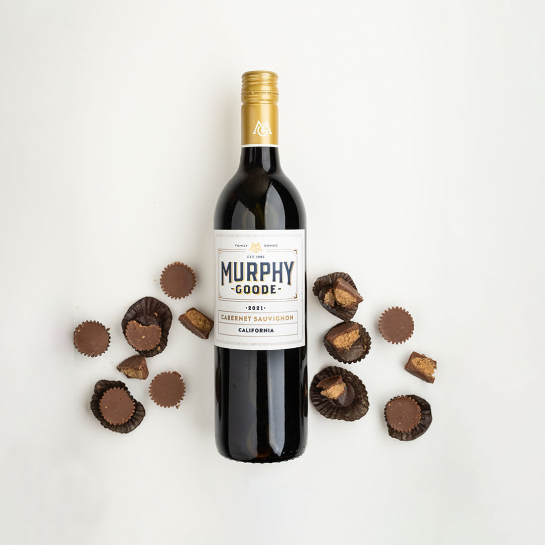 Murphy-Goode Cabernet Sauvignon wine with peanut butter chocolate