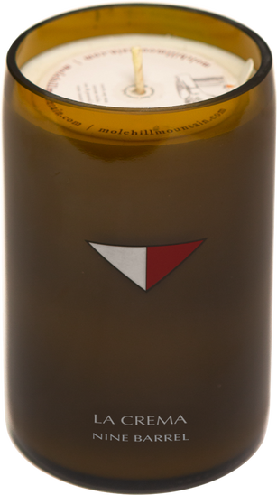 La Crema Wine Bottle Candle